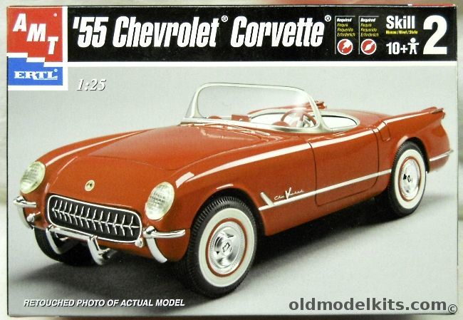 AMT 1/25 1955 Chevrolet Corvette, 6210 plastic model kit